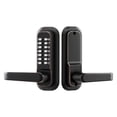 thumbnail image 1 of Mechanical Keyless Entry Door Lock 2.0 Code Upgrade 4-7 Digits Code Single-Sided Push Button Combination Keypad Door Lock with Handle Auto Locking for Indoor or Outdoor Oil-Rubbed Bronze, 1 of 12