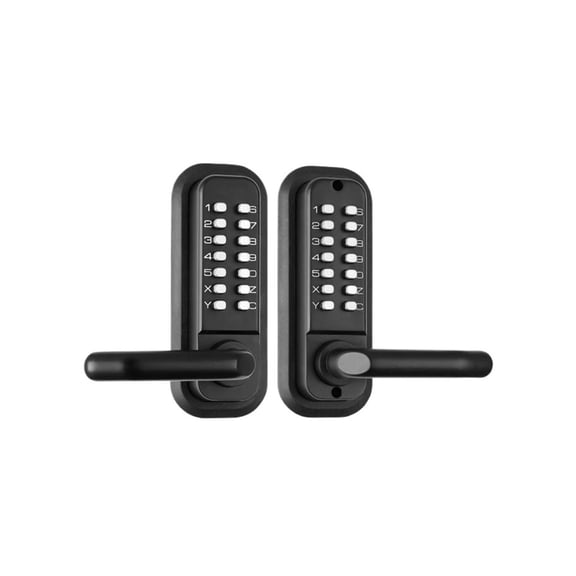 Mechanical Keyless Entry Door Lock Single/Double -Sided 14 Digit Keypad and Handle Embedded ,Keyless Entry Deadbolt