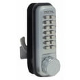 thumbnail image 1 of Mechanical Keyless Hook Bolt Sliding Door Lock - Satin Nickel, 1 of 1