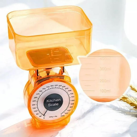 Mechanical Kitchen Scale, 2.2 lb Capacity, Easy-to-Read Dial, Fast Response for Precise Baking and Cooking