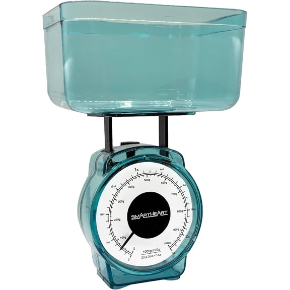 Mechanical Kitchen Scale, Precise Measurements with Removable Bowl, Measurement Units:lbs, oz, g, ml