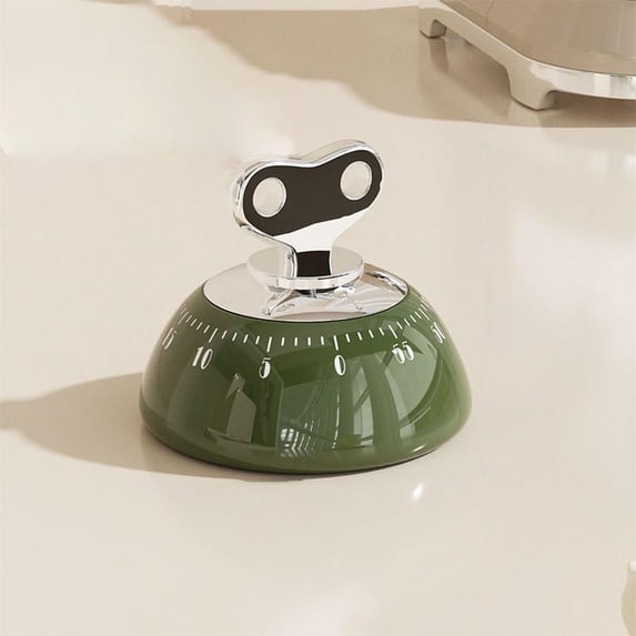 Mechanical Kitchen Timer 1-60 Minutes, Magnetic Back Loud Alarm, Mechanical Movement No Batteries Needed - Egg Timer For Cooking With Easy-To-Read Dial, Compact Shape - Versatile