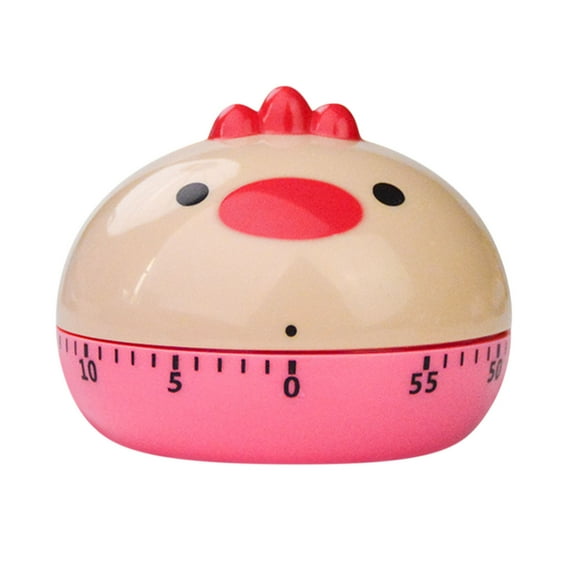 Mechanical Kitchen Timer 60 Minute Countdown - Cute Animal & Fruit Shaped Cooking Timer, Compact Portable Timer with Loud Ringtone for Boiling Eggs, Baking, Home Decor (Bear)