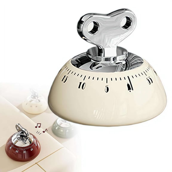 Mechanical Kitchen Timer - 60 Minute Countdown Timer, Magnetic Battery-Free Mechanical Spring Easy Read Countdown Markers for Cooking, Fitness & Studying