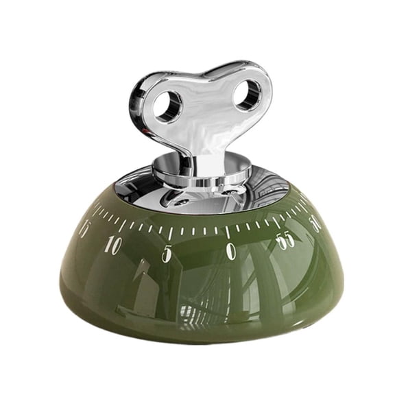 Mechanical Kitchen Timer, 60 Minute Visual Cooking Timer with Loud Alarm, No Battery Required Magnetic for Classroom Study Office, Wind Up Desk Clock