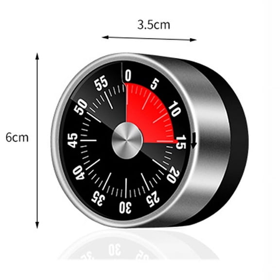 Mechanical Kitchen Timer 60-Minutes Clock Timer With Loud Alarm Magnetic Clock