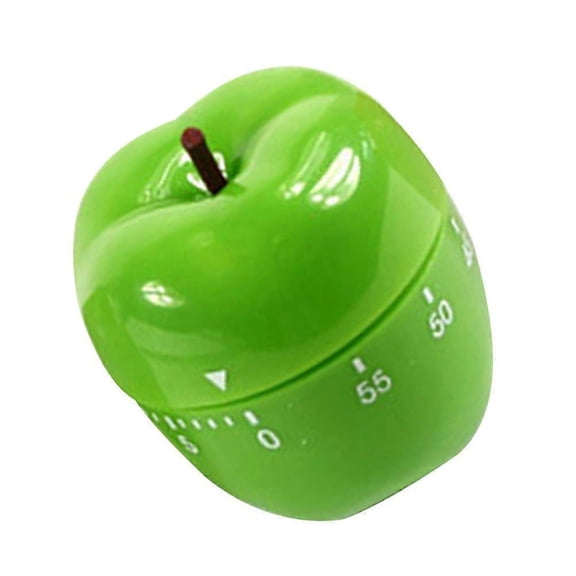Mechanical Kitchen Timer Fruit Shape Countdown Timer Home Use Light Green 6.6*7.5CM 1Set