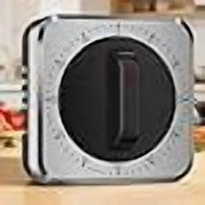Mechanical Kitchen Timer with Magnet: Wind Up Cooking Timer Clock with Loud Alarm, Kitchen Timers for Cooking, No Battery Manual Food Timer for Baking, BBQ, Seniors & Daily Reminders