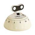 thumbnail image 1 of Mechanical Kitchen Timer, Mini Magnetic Timer Visual Countdown Alarm Clock for Cooking, Study, Games, Office(Beige), 1 of 6