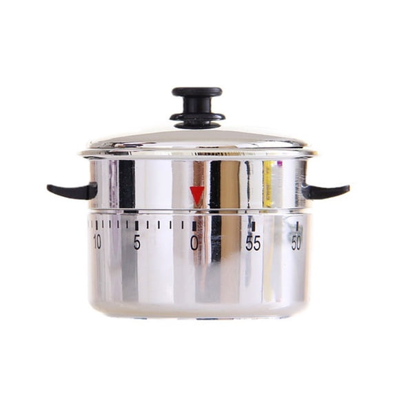 Mechanical Kitchen Timer & Student Time Management Tool - Rotating Countdown, Loud Alarm, Portable & Durable for Pressure Cookers
