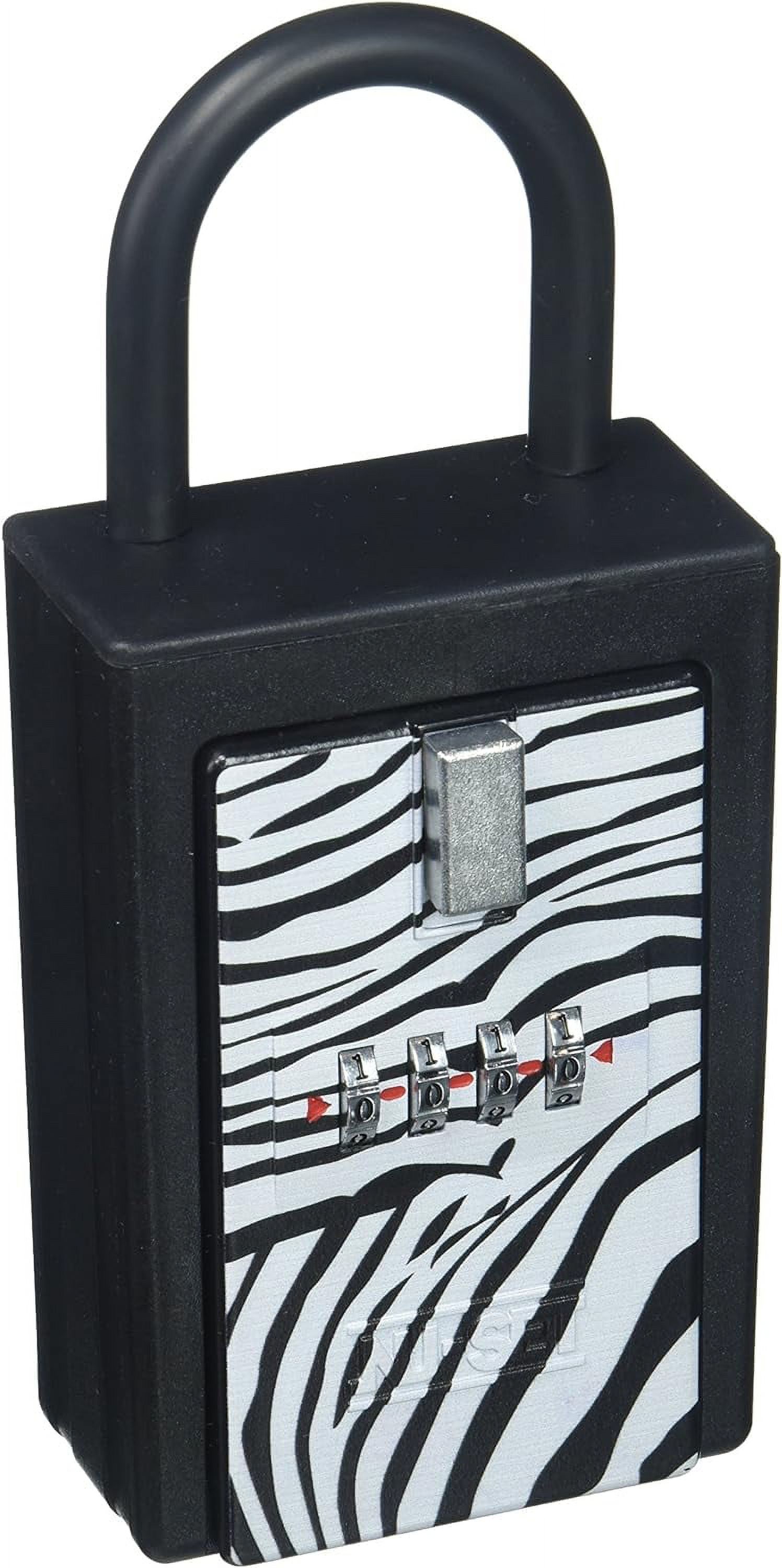 Portable Key Holder NU-SET Mechanical Lock Box - 4 Digit Combination ...