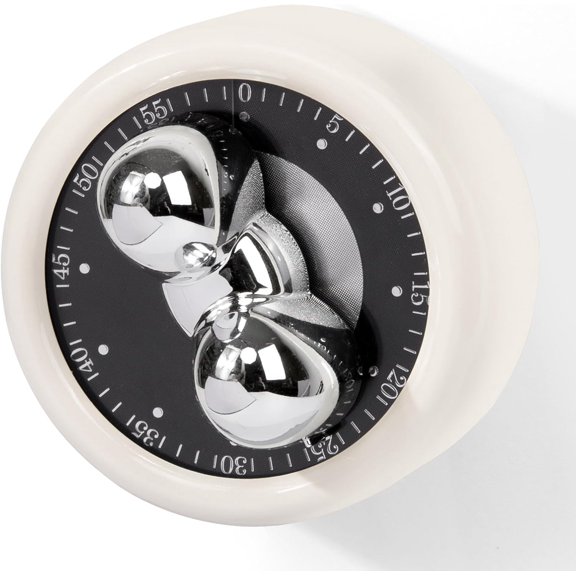 Mechanical Magnetic Timer, 60-Min, 70dB Alarm, No Battery, Easy Read