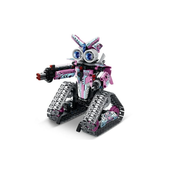 Mechanical Master 3-In-1 STEM App Controlled Programming Coding Gear RC 2.4GHz Robot Tank Car With 408 Pcs Diy Building Kit, Educational Building Blocks Toy Set