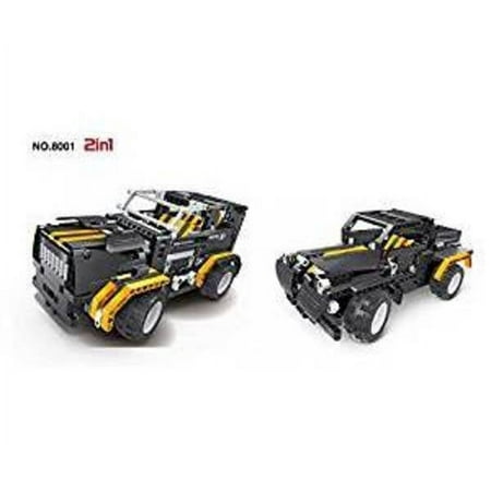 Mechanical Master R/C Block Car 2-in-1 Black Jeep