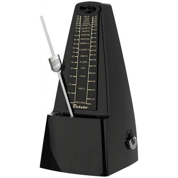 Mechanical Metronome,Black/Loud Sound,Piano Drum Violin Guitar