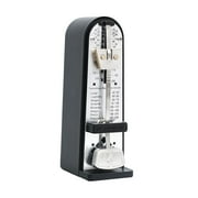 Mechanical Metronome Metal High Precision Loud Sound for Drums Piano Ukulele Black
