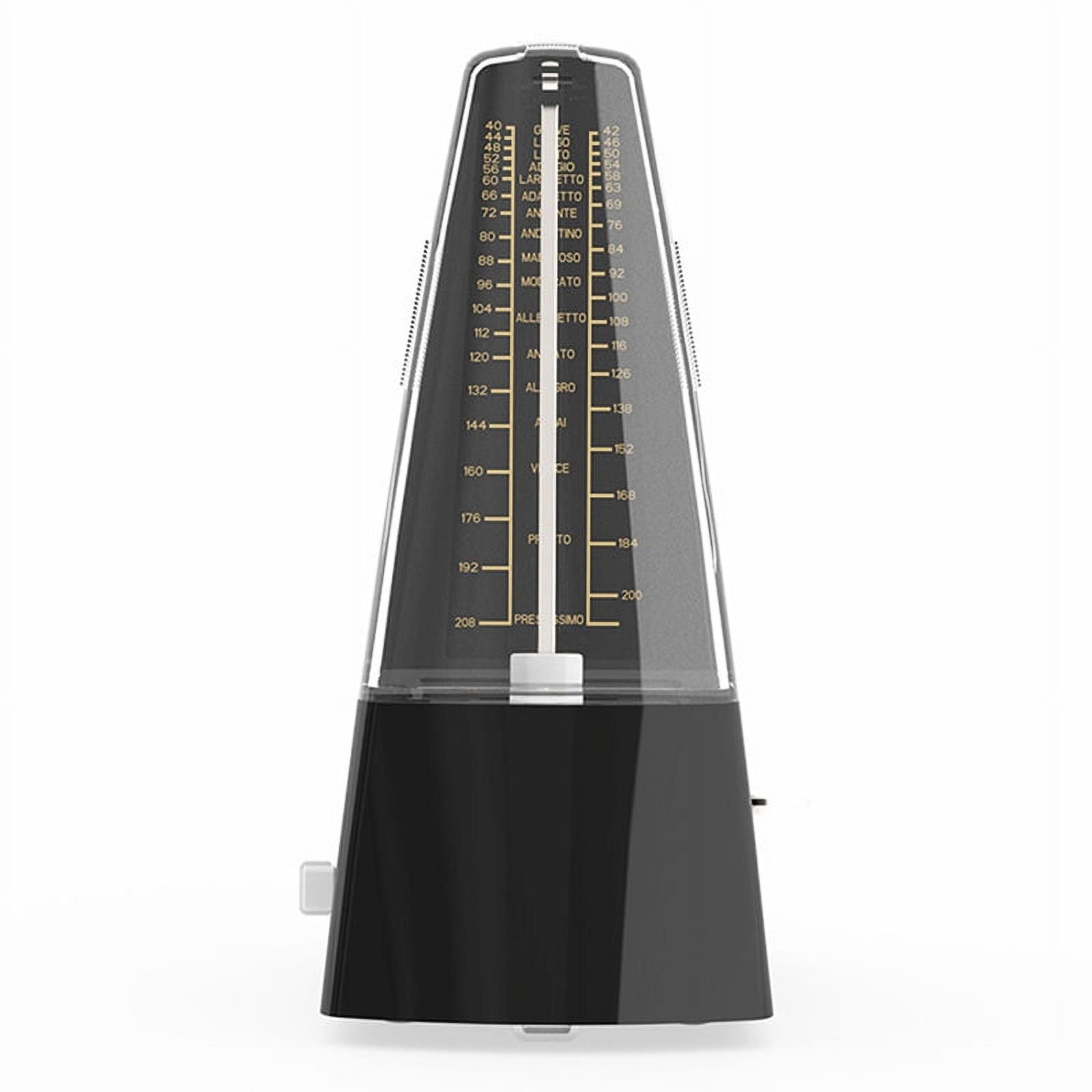 Mechanical Metronome Universal for Guitar Violin Piano Musical Instrument Practice Tool Black