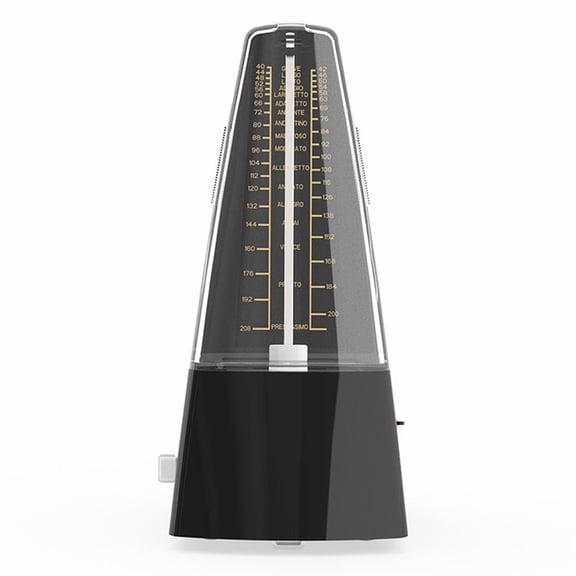 Mechanical Metronome Universal for Guitar Violin Piano Musical Instrument Practice Tool Black