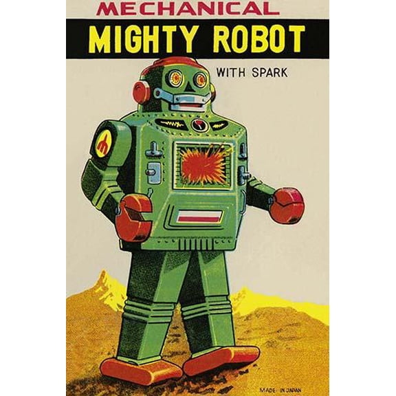 Mechanical Mighty Robot- Fine Art Canvas Print (20" x 30")