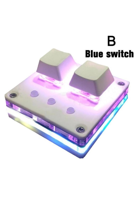 Mechanical Mini 2-key Gaming Keypad Programming Keyboard Kit Macro Software Osu