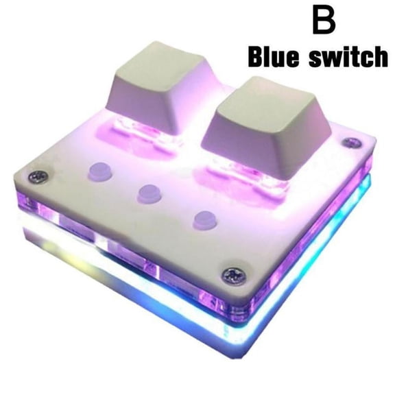 Mechanical Mini 2-key Gaming Keypad Programming Keyboard Kit Macro Software Osu