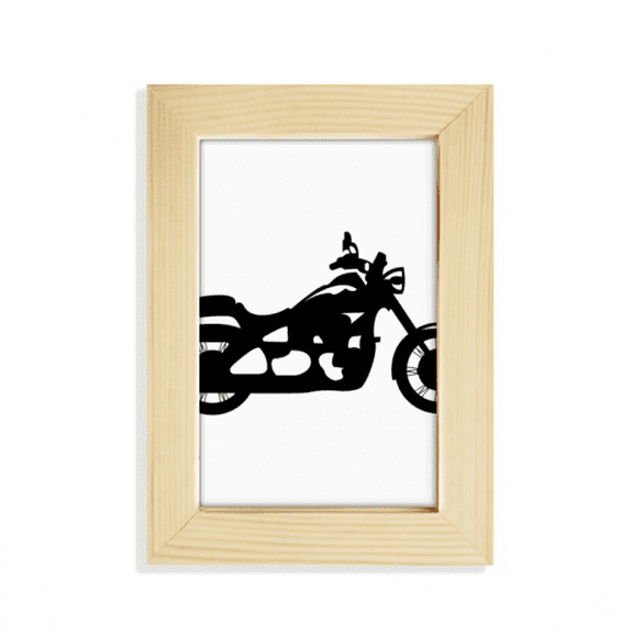 Mechanical Motorcycle Black Pattern Desktop Display Photo Frame Picture Art Painting 5x7 inch