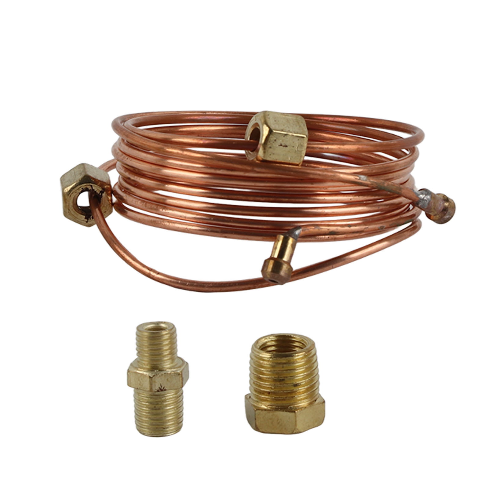 Mechanical Oil Pressure Gauge Tubing Kit 72in Copper Tubing Kit with Fitting Fit for Car Truck