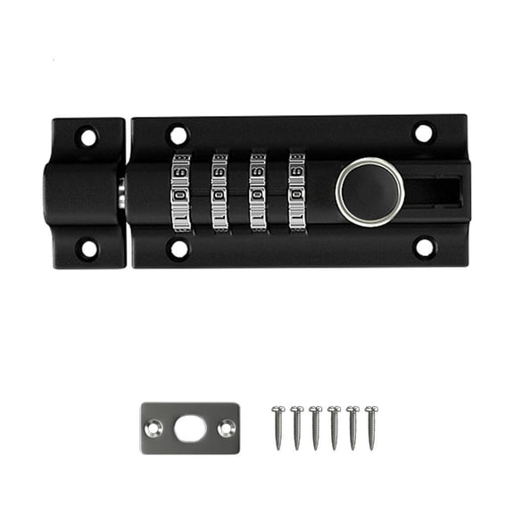 Mechanical Password Lock Sliding Bolt Door Lock Anti-theft Combination Padlocks