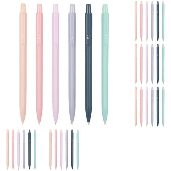 Mechanical Pencil 0.5Mm, Triangular Grip, Automatic Writing Pencil for Schol and Office, Durable Abs Plastic Body, 6-Pack (Type B)
