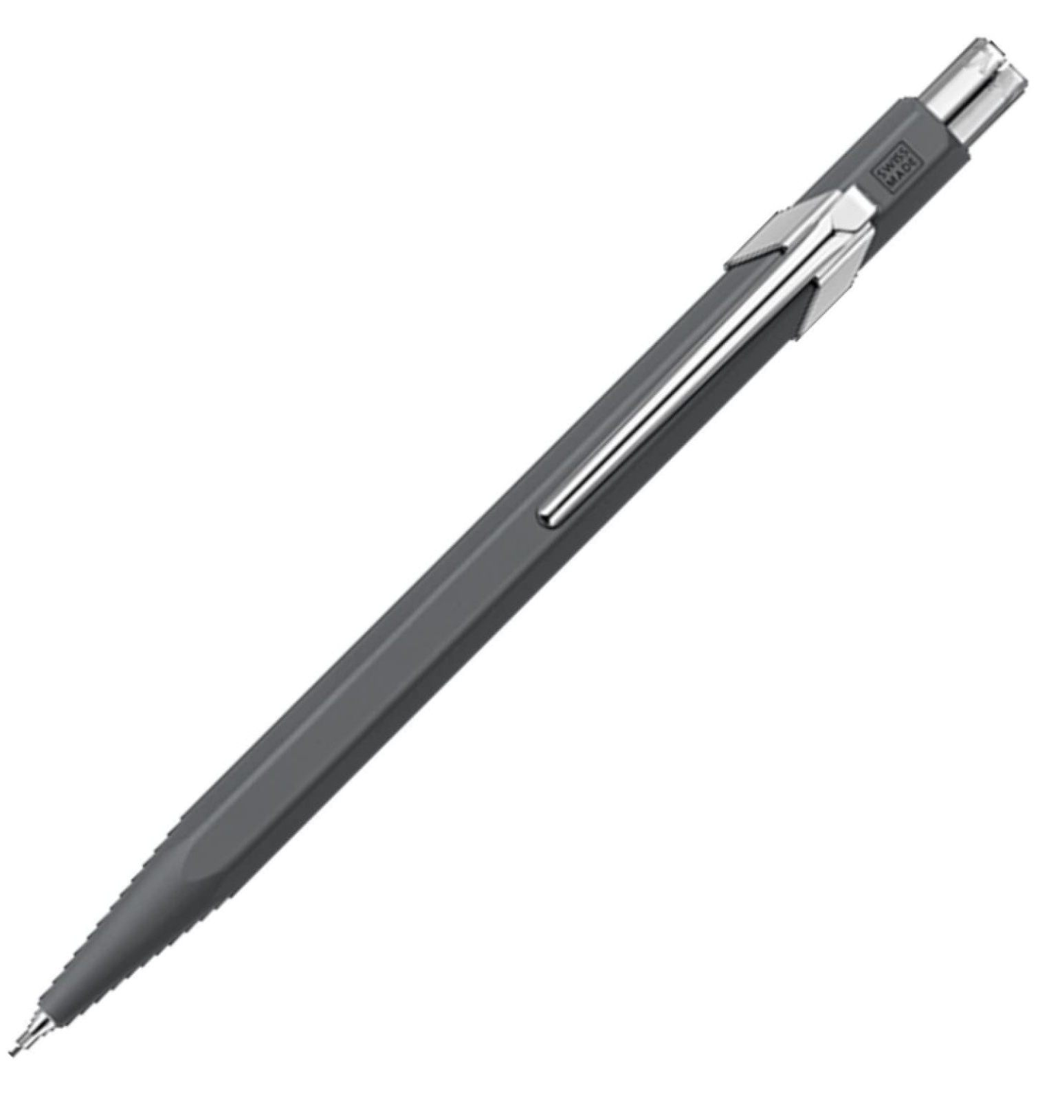 Caran D'Ache 849 Mechanical Pencil - 0.7mm Anthracite Gray, Hexagonal Grip, Swiss Made Import - View #4