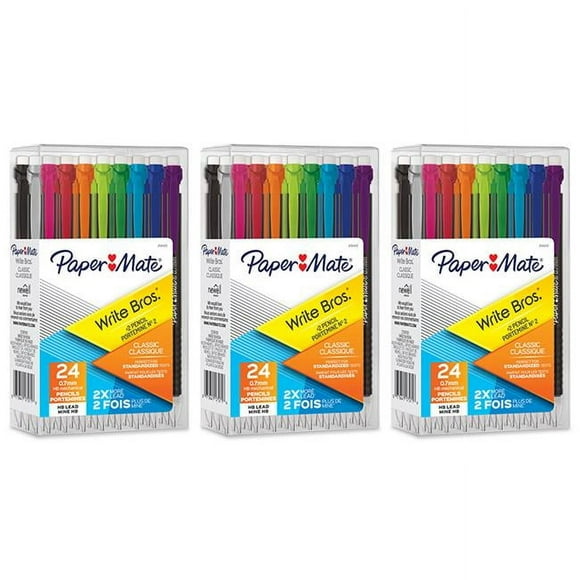 Mechanical Pencil, Assorted Color - 24 Count - Pack of 3