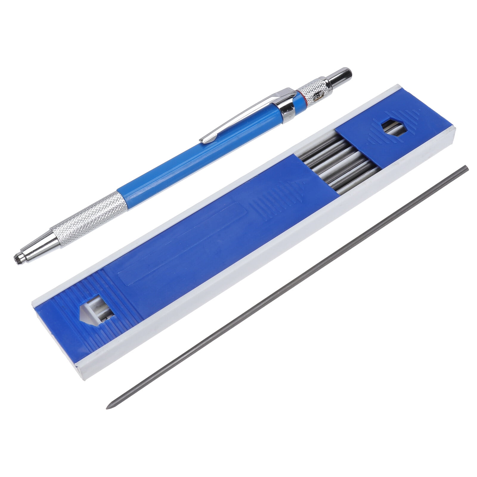 Mechanical Pencil Blue For Carpenters Drawing Artist Pencils Iron Stone 