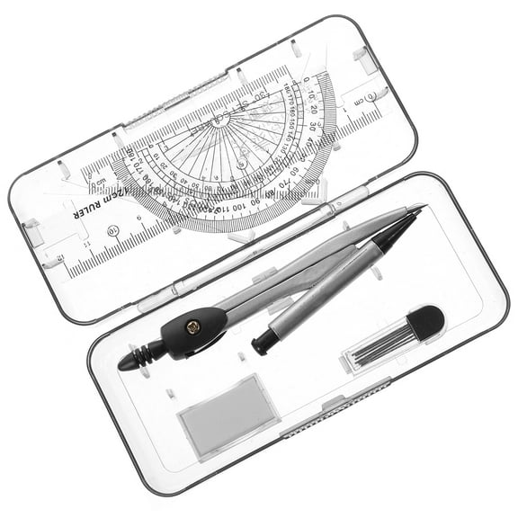 Mechanical Pencil Colored Lead Measuring Canvas Ruler Student