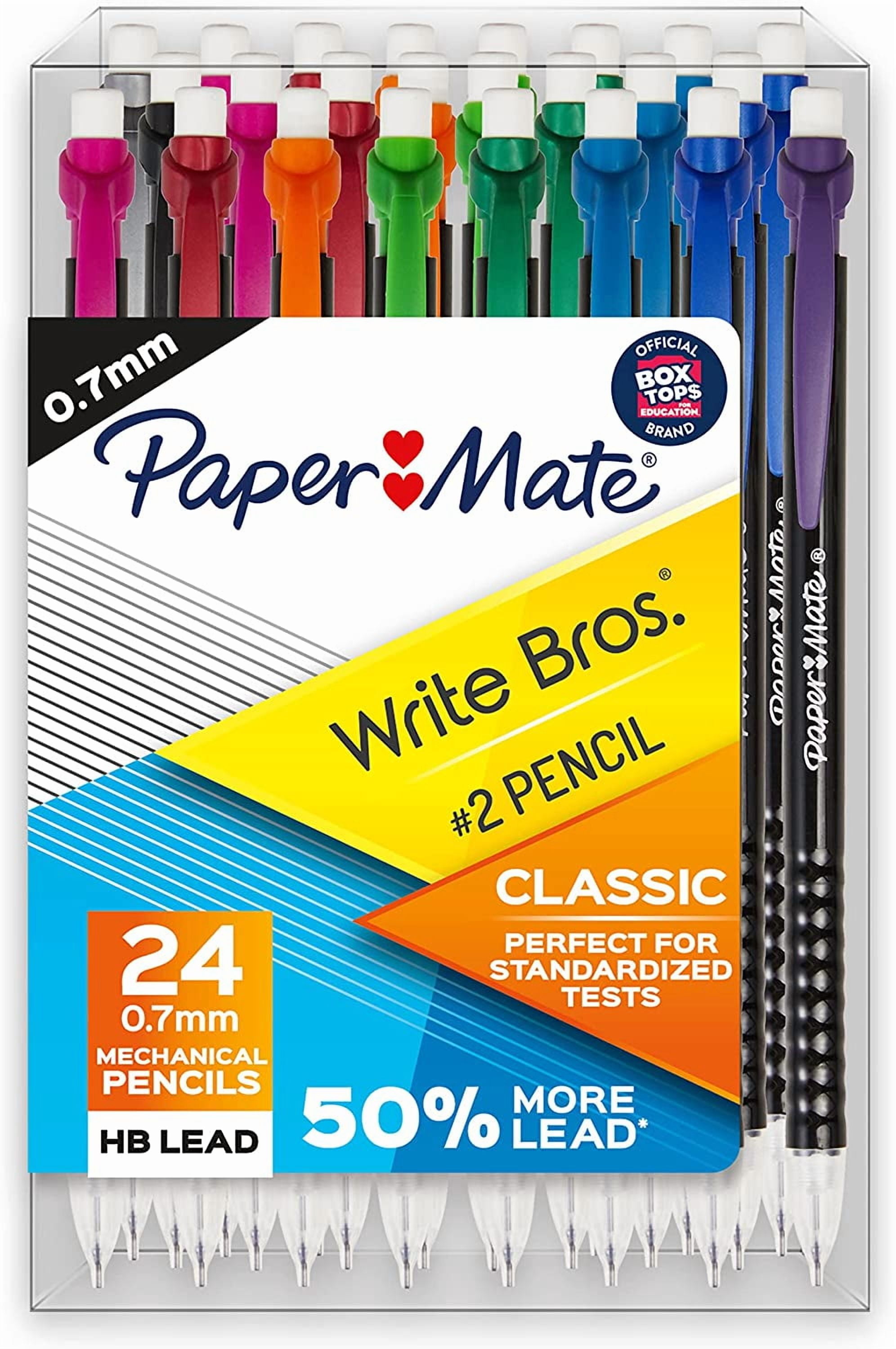Mechanical Pencils 0.7mm 24-Count No.2 HB Pencils For Writing, Sketching, Drafting & Standardized Tests, Office & Classroom Supplies