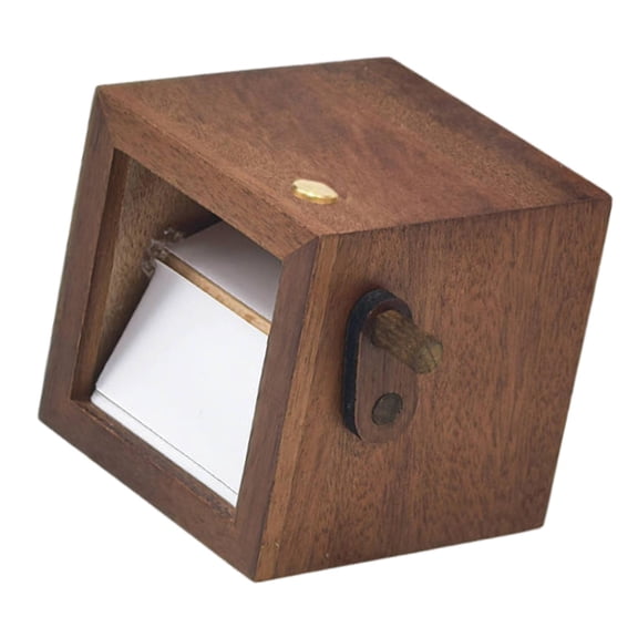 Mechanical Photo Album Flipbook Frame Vintage Wood Keepsake Function for Family Gathering Celebration Events