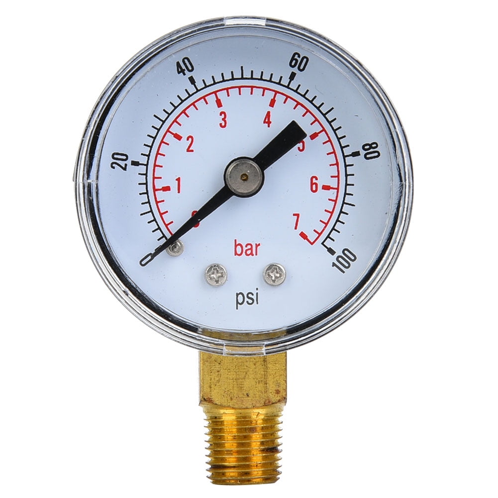 Mechanical Pressure Gauge 1/8inch BSPT Bottom Connection for Air Oil ...