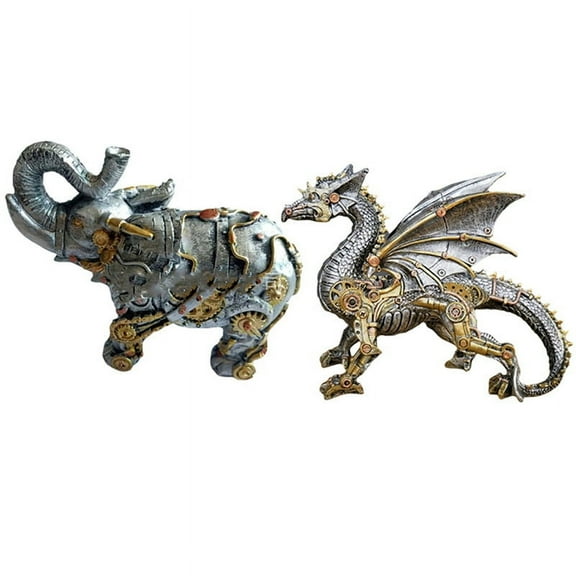 Mechanical Punk Models, Resin Crafts, Steampunk Statues, Sculpture Decorations, Home Desktop Ornaments
