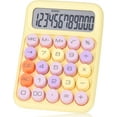 thumbnail image 1 of Mechanical Pushbutton Calculator,12 Digit Large LCD Display,Big Buttons Easy to Press,Colorful Candy Calculator,Automatic Sleep,with Battery.for Office,School, Home., 1 of 8