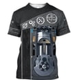 thumbnail image 1 of Mechanical Repairman 3D Printed Men's T-shirt with Mechanical Component Pattern Oversized Casual Harajuku Round Neck Men's Top, 1 of 6