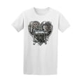 thumbnail image 1 of Mechanical Robot Heart Graphic Tee Men's -Image by Shutterstock, 1 of 2