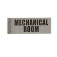 thumbnail image 1 of Mechanical Room Sign -Two-Sided/Double Sided Projecting, Corridor and Hallway Sign (Aluminum, Silver, 4x12 Inch)-The Hallway Line(ref062022), 1 of 5