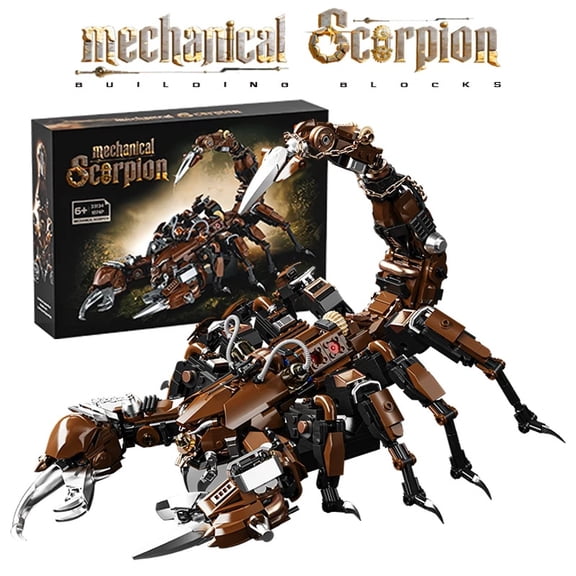 Mechanical Scorpion Building Blocks Cyberpunk Robot Animal Model Technical Bricks Set Construction Toy Gifts Adult Kids 1074PCS