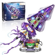 Mechanical Sepida C-01 Building Set 975PCS, LED Cyberpunk Squid Mecha Model, STEM Toy with Light-Up Display, Gift for Kids 8& Adults, Sci-Fi Collectible Blocks