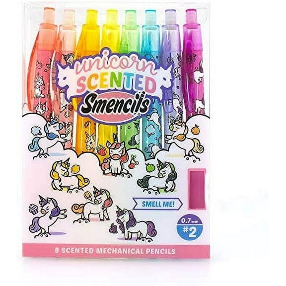 Mechanical Smencils - Scented Mechanical Pencils, 8 Count, Medium Point (0.7mm) (Unicorn)