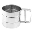 Mechanical Stainless Flour Icing Mesh Sifter Shaker Baking Kitchen Tool
