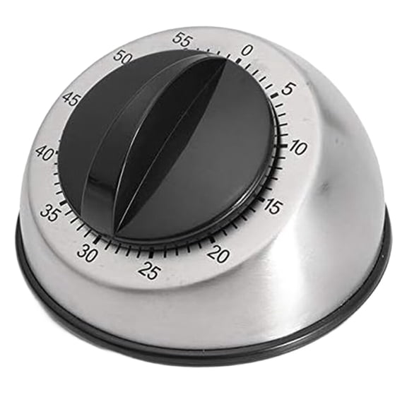 Mechanical Stainless Steel Time Counter 60 Mins Cooking Baking Kitchen Timer Countdown Wind Up Clock Home Tools