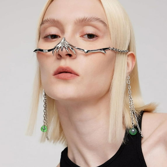 Mechanical Style Earrings Adjustable Face Jewelry Industrial Design Metal Lip Rings Unique Unisex Fashion Accessories