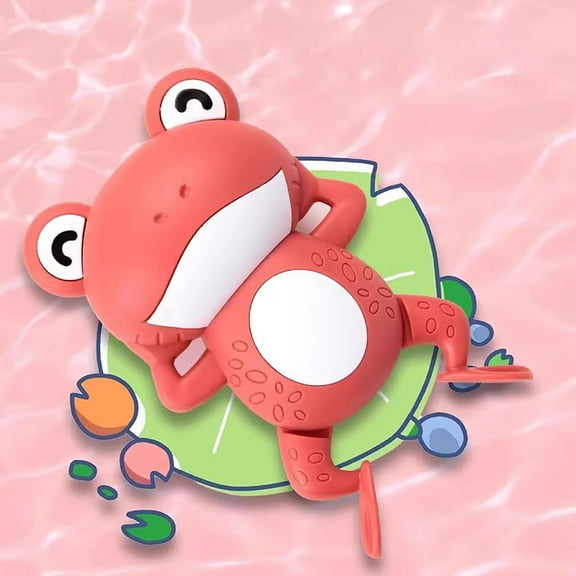 Mechanical Swimming Frog Bath Toy with Wind Up Function No Batteries Needed Interactive Floating Pool Toy for Bathtub Fun Promotes Motor Skills and Water Exploration Activities