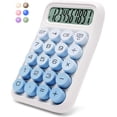 thumbnail image 1 of Mechanical Switch Calculator,12 Digits, Gradient Color Desktop Calculator Big Buttons,Cute Aesthetic calculator for office,school,home and business use, 1 of 7