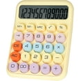 thumbnail image 1 of Mechanical Switch Calculator with Big Buttons, Calculators Desktop, 12 Digits, Large LCD Display, Desk Calculator, Cute Pink Calculators for Teachers Students Basic Office (Yellow), 1 of 14